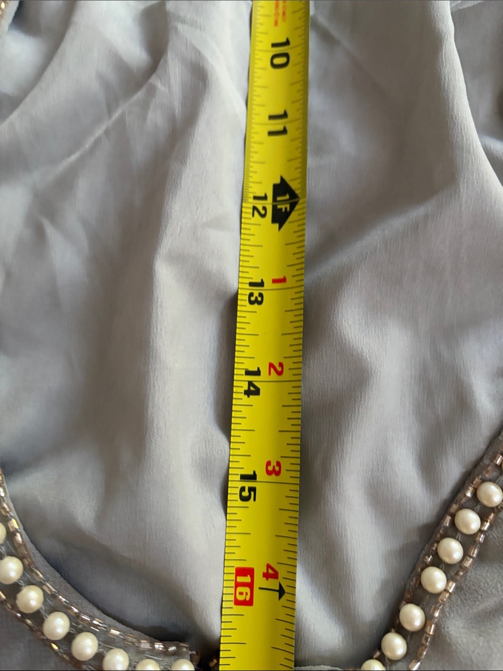 Beaded Embellished Sleeveless Shift Dress in TaupeASOS design - Picture 7 of 10